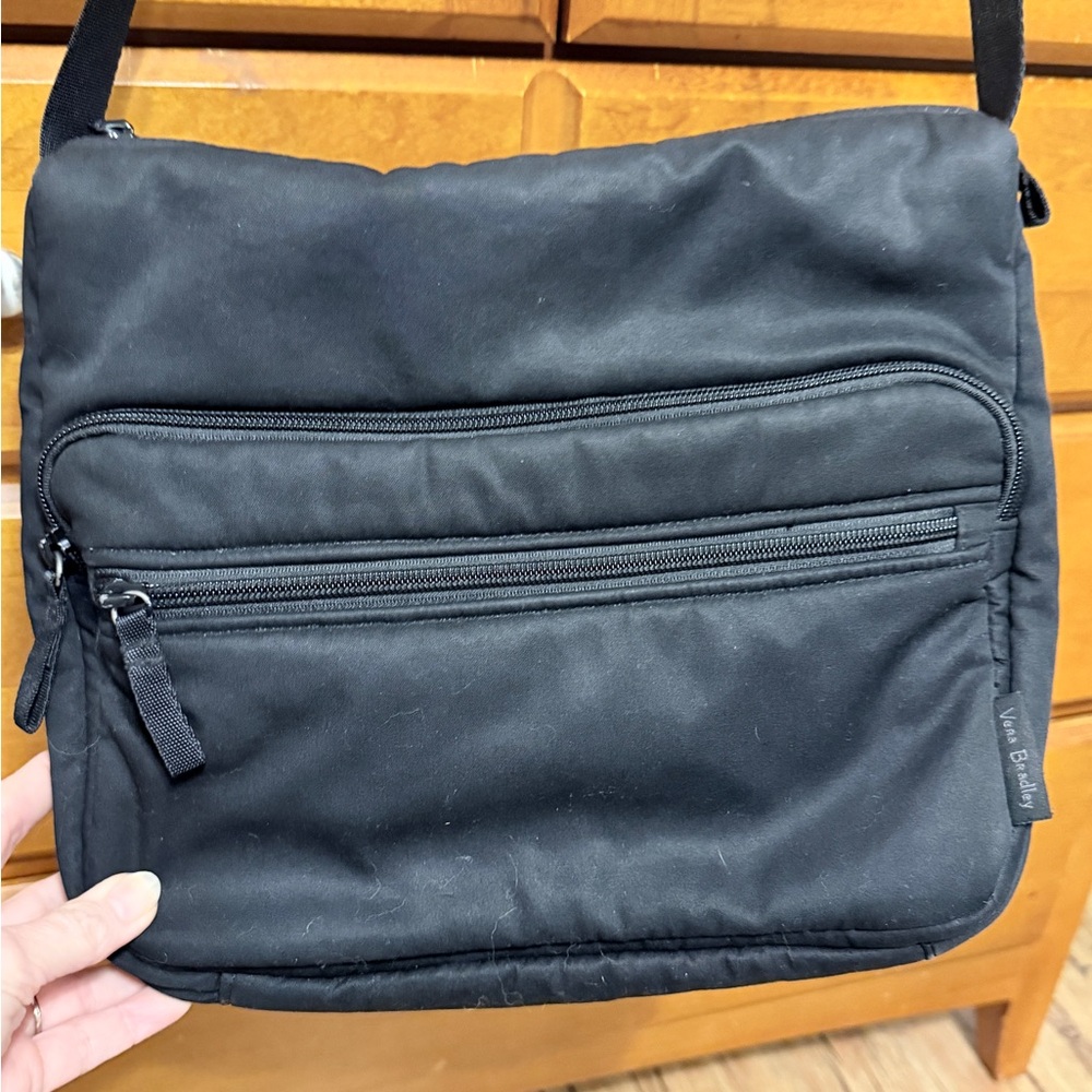 Vera Bradley Black Messenger Bag